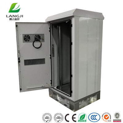 Double Layer 30U Outdoor Telecom Cabinet With Heat Exchanger